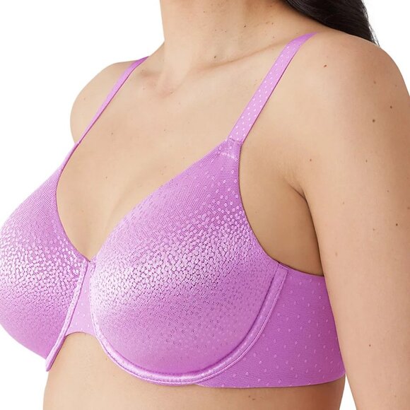 #703 Wacoal Back Appeal Underwire Bra in Purple | Plus Size 36DDD | HerRoom.c - Picture 3 of 4